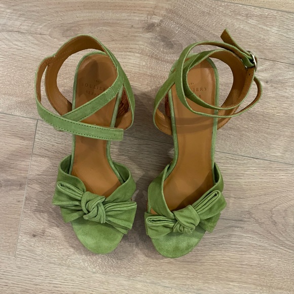 Sezane Armony Heels - Green Suede - Picture 6 of 15